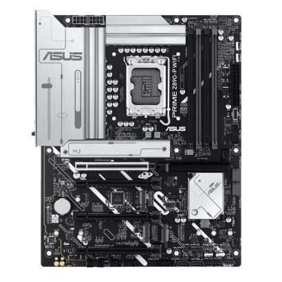 ASUS PRIME Z390-P WiFi motherboard with CPU socket, RAM slots, and PCIe expansion slots.